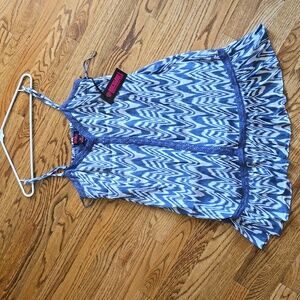 Blue and White Dress